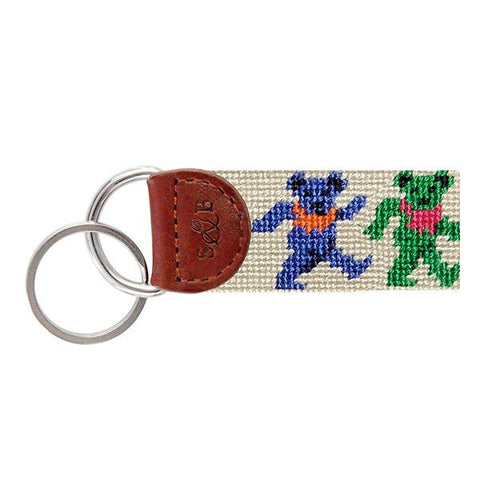 Smathers & Branson Steal Your Face Needlepoint Key Fob