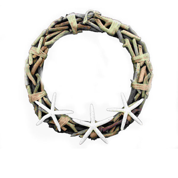 Driftwood, Rope, and Starfish Wreath
