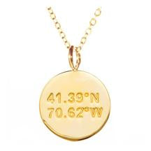 Nantucket Charm Necklace in Gold