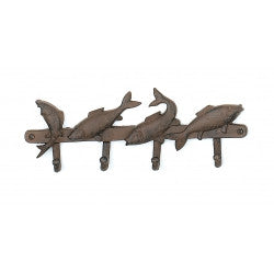 Fish Key Rack with 4 Hooks