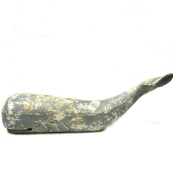 Hand Carved Wood Sperm Whale
