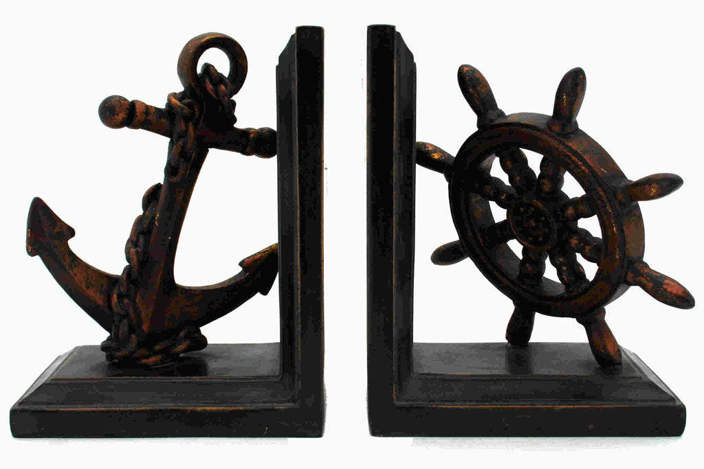 Helm and Anchor Bookends