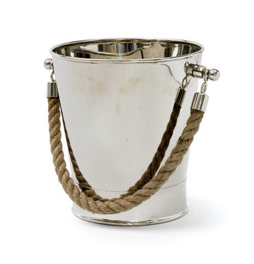 Nickel Nautical Ice Bucket