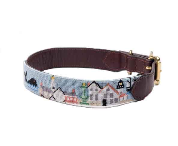 Old Nantucket Harbor Dog Collar by Harding Lane