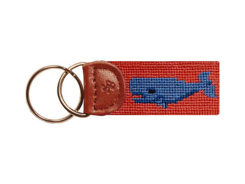 Smathers & Branson Double Black Diamond Needlepoint Key Fob