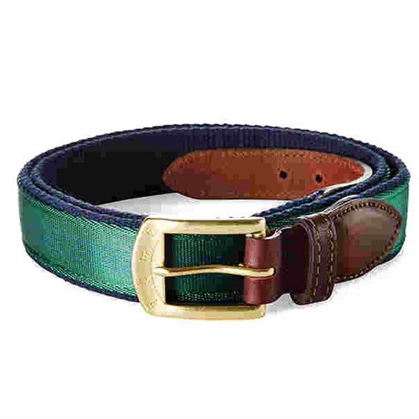 Campbell Ribbon Belt Green | York River Traders