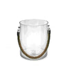Glass Hurricane Lamp with Rope