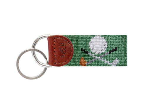 Smathers & Branson Lobster Needlepoint Key Fob