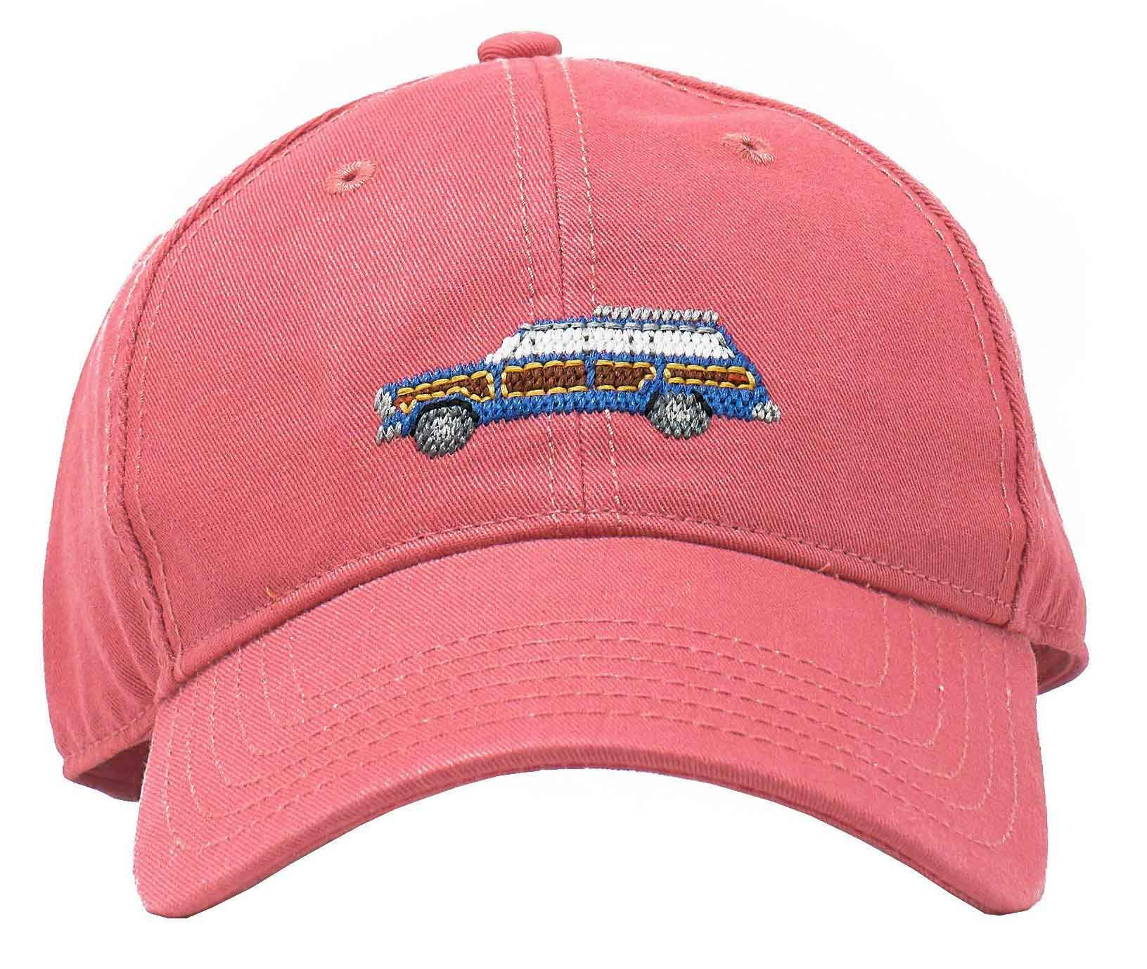 Harding Lane Grand Wagoneer on Weathered Red Baseball Hat Nantucket