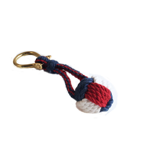 Monkey Fist Keychain in Navy