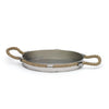 Polished Nickel Tray with Rope Handles