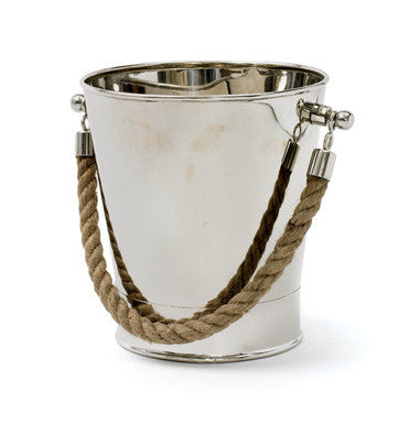 Polished Nickel Tray with Rope Handles