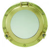Port Hole Mirror in Antique Brass