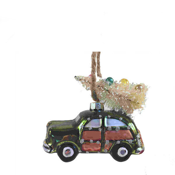 Retro Beach Car Tree Ornament