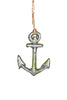 Silver Anchor Ornament