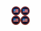 Smathers & Branson American Flag Needlepoint Coasters