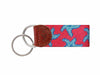 Smathers & Branson Starfish Needlepoint Key Fob