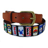 Smathers & Branson Beer Cans (Black) Needlepoint Belt