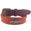 Smathers & Branson Bonefish Needlepoint Belt