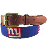 Smathers & Branson New York Giants Needlepoint Belt
