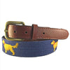 Smathers & Branson Retriever Needlepoint Belt