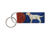 Smathers & Branson Yellow Lab Needlepoint Key Fob