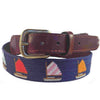 Smathers & Branson Rainbow Fleet Needlepoint Belt