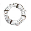 Whitewashed Driftwood and Rope Life Preserver