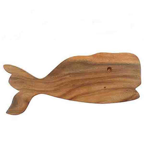 Distressed Driftwood Whale Wall Plaque